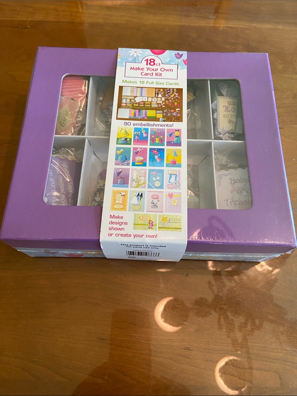 Make Your Own Card Kit - 18 cards with wonderful embellishments.  Fun.